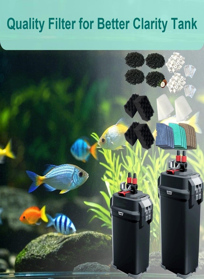beaufan 34 PCS Aquarium Media Kit Replacement for Fluval 306/307/406/407 Canister Filters, Including Bio Sponge Filters, Activated Carbons, Ceramic Rings, Mesh Bags, Ammonia/Phosphate/ Nitrite Remover Pads - Image 4